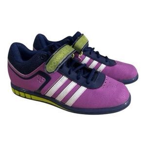 Adidas Powerlift 2.0 Women Weightlifting Shoes Size 7.5 Purple Trainers Athletic